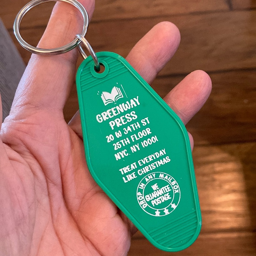 ELF keychain greenway press where Walter worked Christmas gift or tree ornament